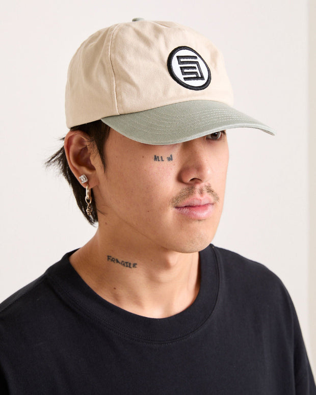 S-Dot Snapback Cap - Sage Green