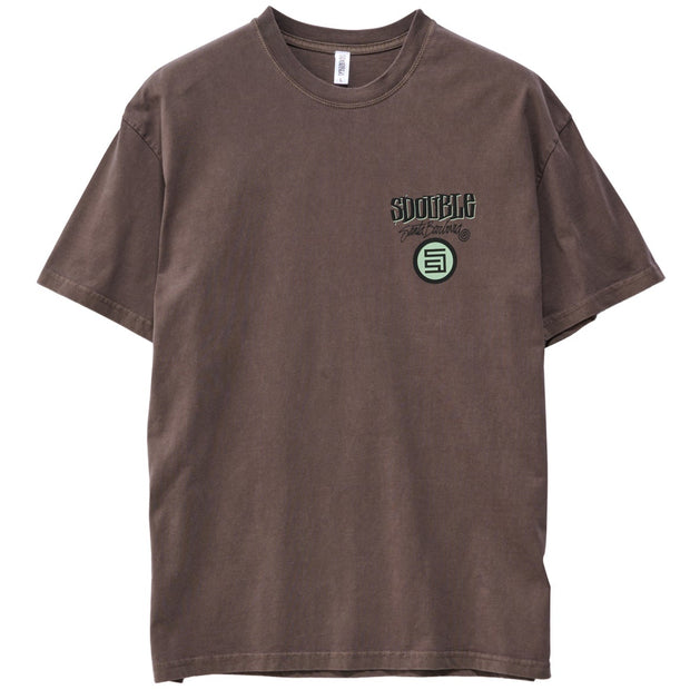 Combo Platter Tee - Washed Chocolate