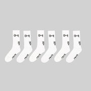 Scripted Sock Pack - White