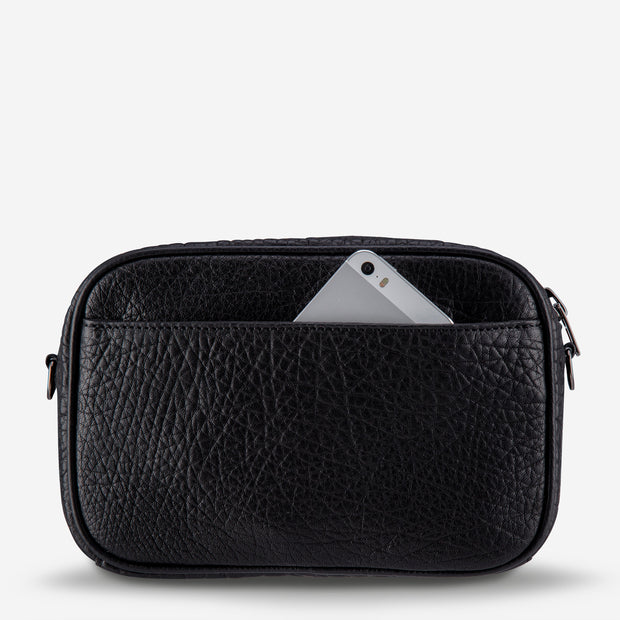 Plunder Bag with Webbed Strap - Black Bubble