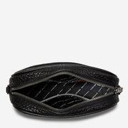 Plunder Bag with Webbed Strap - Black Bubble