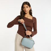 Plunder Bag with Webbed Strap - Powder Blue