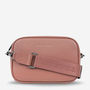 Plunder Bag with Webbed Strap - Dusty Rose