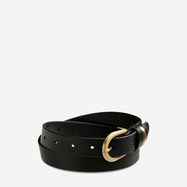 Over and Over Belt - Black/Gold