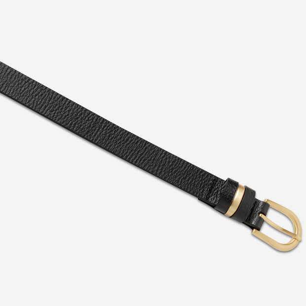 Over and Over Belt - Black/Gold