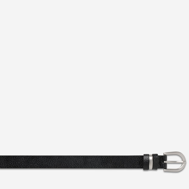 Over and Over Belt - Black/Silver