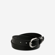 Over and Over Belt - Black/Silver