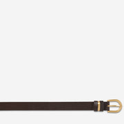 Over and Over Belt - Chocolate/Gold