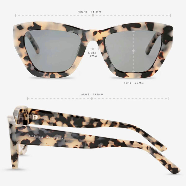 Mirage Sunglasses - White Tort