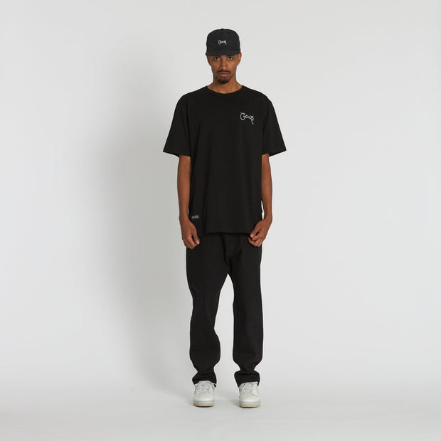 Scripted Tee - Black/Reflective