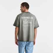 Tour Box Raglan Tee - Burnout Grey