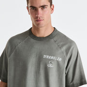 Tour Box Raglan Tee - Burnout Grey