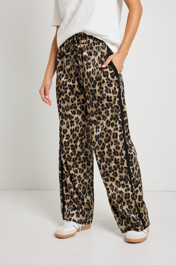 Townie Satin Tape Side Pant - Animal