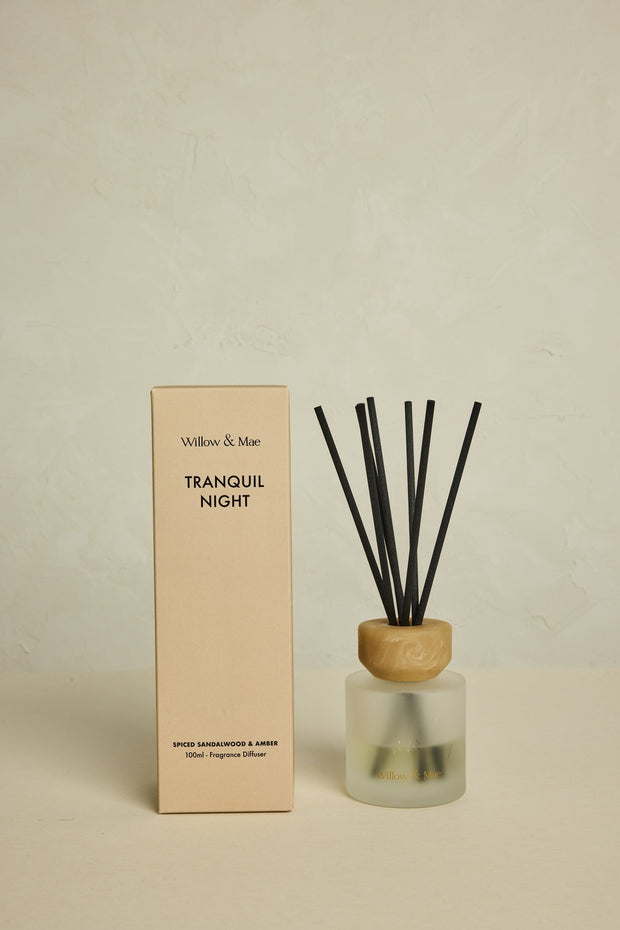 Tranquil Night Spiced Sandalwood + Amber 100ml Diffuser