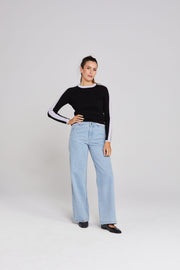 Unity Longsleeve Top - Black/Lilac