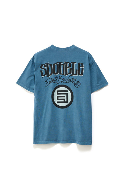 Combo Platter Tee - Wash Marine Blue