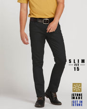 Vorta Slim Straight Jeans - Black - Chicago Joes