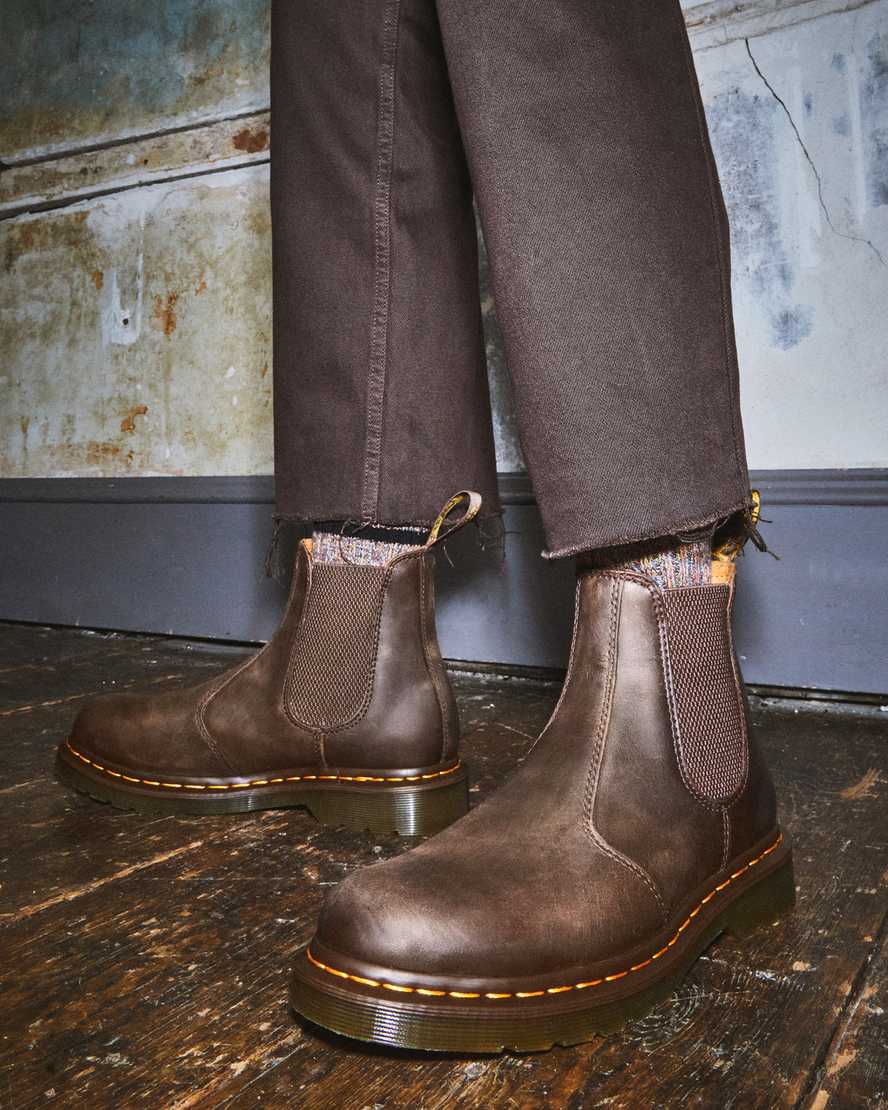 2976 Chelsea Brown Chelsea Dr Martens 2976 YS Chelsea Boot Dark
