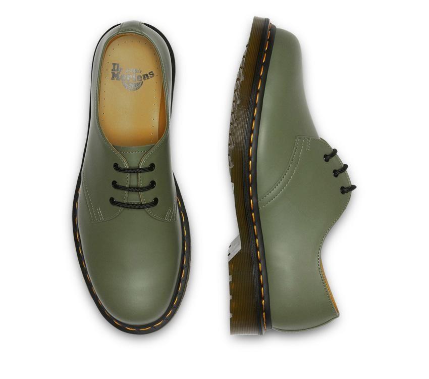 Dr. Martens 1461 Khaki Green ローファー 1461 3 Eye Shoe - Khaki Green – Chicago Joes