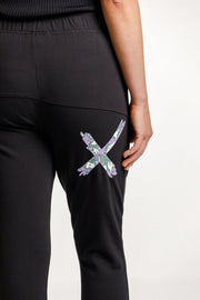 Apartment Pants (Winter Weight) - Black with Meta Floral X