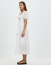 Olivia Midi Dress - White