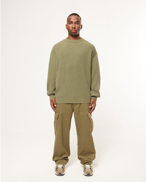 9 to 5 Knit Vice Crew - Olive